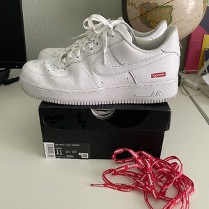 Nike Air Force 1 Low Supreme White CU9225-100 Size 11